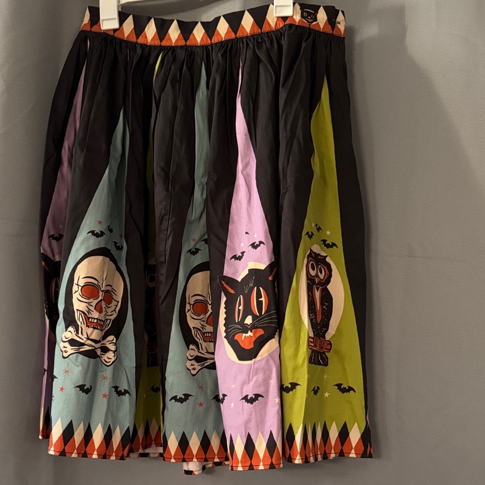 Halloween Print Skater Skirt